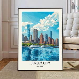 Jersey City Print, Jersey City Wall Art, Jersey City Poster, Jersey City Photo, Jersey City Poster Print, Jersey City Travel Poster