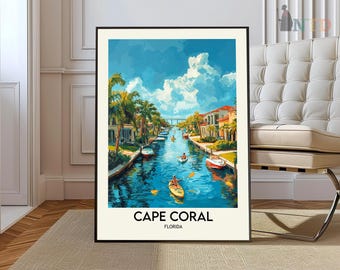 Cape Coral Print, Cape Coral Poster, Cape Coral Wall Art, Cape Coral Travel, Cape Coral art print, Cape Coral artwork, Florida art Print