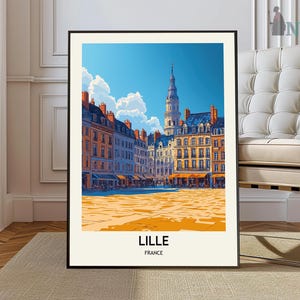 Lille Print, Lille Wall Art, Lille Poster, Lille Photo, Lille Poster Print, Lille Travel Poster, Lille France, Lille City