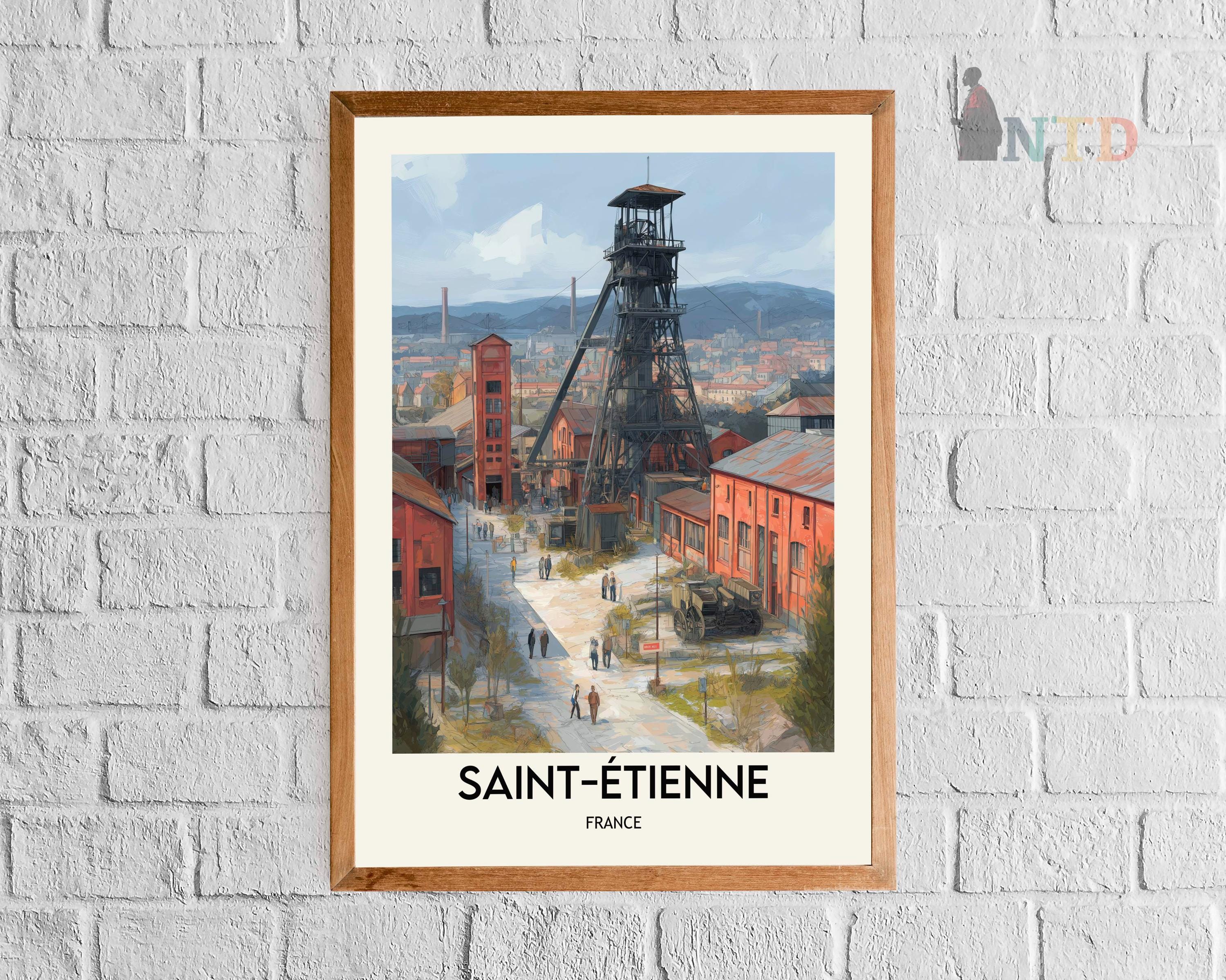 Saint-Étienne France Poster: Museum-quality Print, Ready to Hang