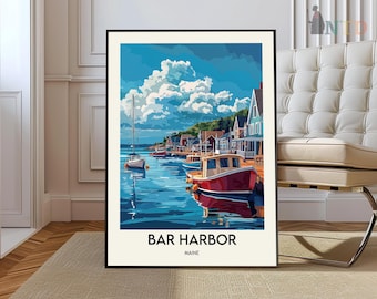 Bar Harbor Maine poster, Bar Harbor Wall Art, Bar Harbor Poster Print, Bar Harbor Photo, Bar Harbor Decor,Mount Desert Island Maine