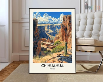 Póster de Chihuahua, Impresión de Chihuahua, Foto de Chihuahua, Arte de Chihuahua, Póster de México, Impresión de México, Póster de Viaje de Regalo