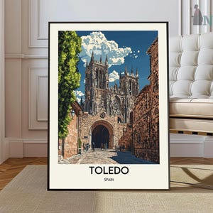 Toledo Plakat, Toledo Wandkunst, Toledo Druck, Toledo Foto, Toledo Poster Druck, Toledo Reiseplakat, Toledo Spanien, Toledo Stadt Geschenk