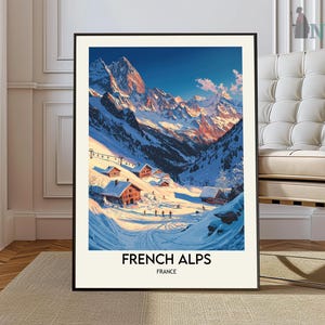 French Alps Poster, French Alps Print, French Alps Wall Art, Alps Print, French Alps Landscape, French Alps Decor, Alps Art