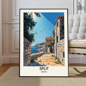 Split Print, Split Wall Art, Split Poster, Split Photo, Split Poster Print, Split Travel Poster, Split Croatia