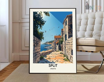 Split Print, Split Wall Art, Split Poster, Split Photo, Split Poster Print, Split Travel Poster, Split Croatia