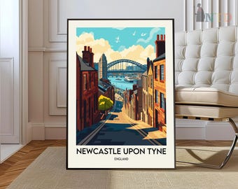 Newcastle upon Tyne, Newcastle Print, Newcastle Wall Art, Newcastle Poster, Newcastle Photo, Newcastle Poster Print, Newcastle city