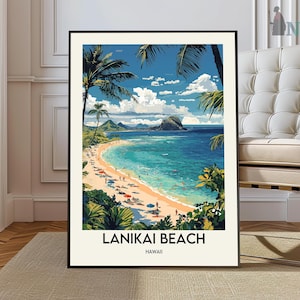 Lanikai Beach poster, Lanikai Beach Wall Art, Lanikai Beach Print, Lanikai Beach Photo, Lanikai Beach Kailua, Oahu Hawaii art, Kailua Hawaii