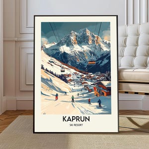 kaprun ski resort poster, kaprun ski resort Wall Art, kaprun ski resort Print, kaprun ski resort Photo, kaprun ski resort Poster