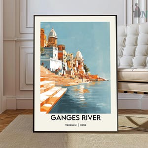 Ganges River poster, Ganges River Wall Art, Ganges River Print, Ganges River Photo, Ganges River Poster Print, Ganges River India poster