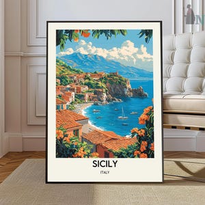 Sicily Print, Sicily Wall Art, Sicily Poster, Sicily Photo, Sicily Poster Print, Sicily Travel Poster, Sicily Italy poster