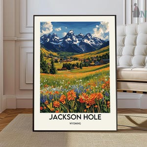 Jackson Hole Poster, Jackson Hole Wandkunst, Jackson Hole Druck, Jackson Hole Foto, Jackson Hole Poster Druck, Jackson Hole Reiseplakat