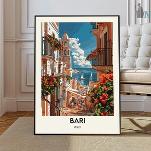 Bari Travel Poster, Bari Wall Art, Bari Poster Print, Bari Photo, Bari Decor, Bari Italy,  Puglia poster, Bari Vecchia poster