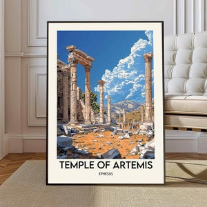 Artemis poster, Artemis Wall Art, Artemis Print, Artemis Photo, Artemis Poster Print, Artemis Travel Poster, Artemis city, Ephesus Greece