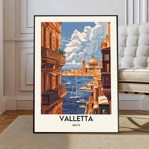 Valletta poster, Valletta Wall Art, Valletta Print, Valletta Photo, Valletta Poster Print, Valletta Travel Poster,  Valletta Malta poster