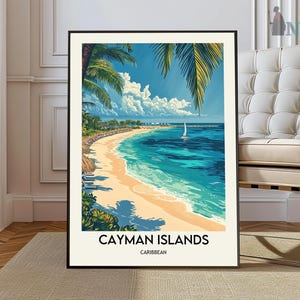Cayman Islands Travel Poster, Cayman Islands Wall Art, Cayman Islands Poster Print, Cayman Islands Photo, Cayman Islands Decor, Caribbean