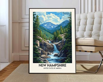 New Hampshire Print, New Hampshire Wall Art, New Hampshire Poster, New Hampshire Photo, New Hampshire Poster Print, Granite State