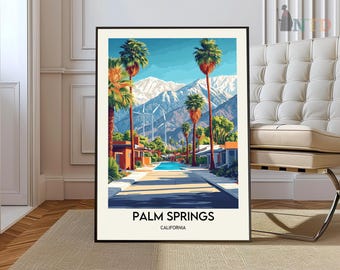 Palm Springs Print, Palm Springs Wall Art, Palm Springs Poster, Palm Springs Photo, Palm Springs Poster Print, Palm Springs California art