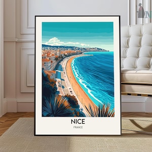 Nice Print, Nice Wall Art, Nice Poster, Nice Photo, Nice city, Nice Travel Poster, Nice France, Côte d&#39;Azur poster, French Riviera poster