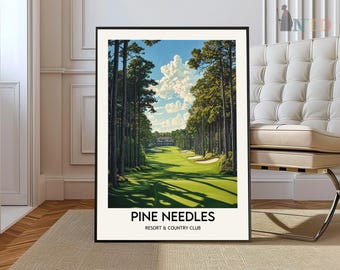 Póster de agujas de pino, Arte mural de agujas de pino, Impresión de agujas de pino, Foto de agujas de pino, Impresión de póster de agujas de pino, Agujas de pino en Carolina del Norte