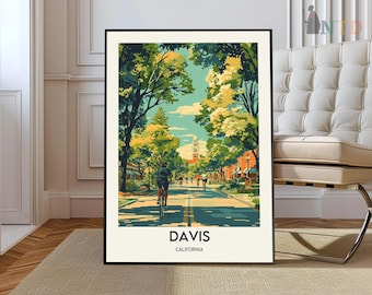 Davis Print, Davis Wall Art, Davis Poster, Davis Photo, Davis Poster Print, Davis Wall Decor, California Poster Print, Davis California