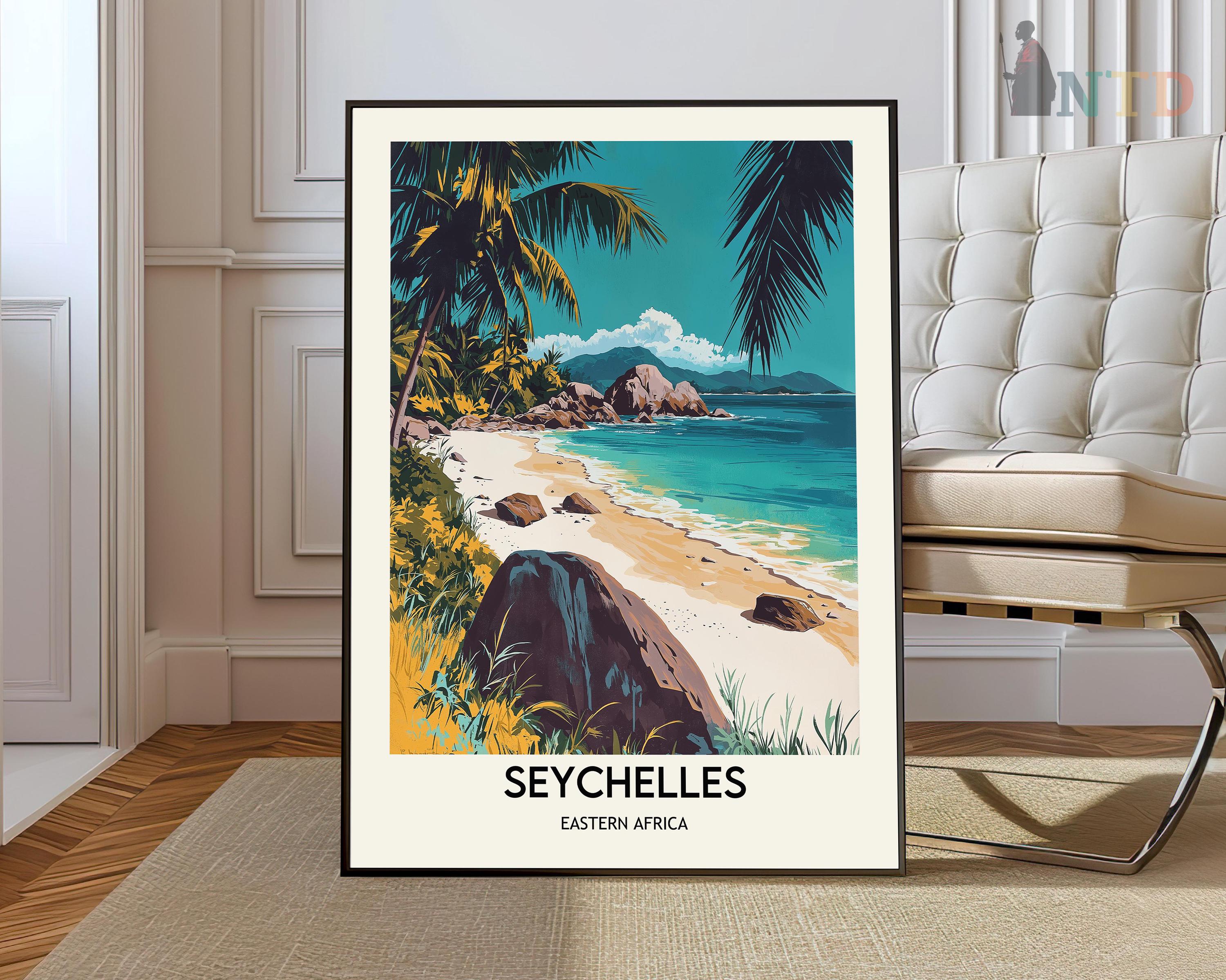 セイシェル プリント、セイシェル アート、セイシェル ポスター