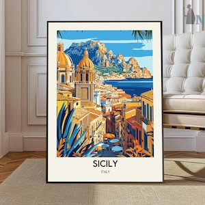 Sicily Print, Sicily Wall Art, Sicily Poster, Sicily Photo, Sicily Poster Print, Sicily Travel Poster, Sicily Italy, Palermo poster