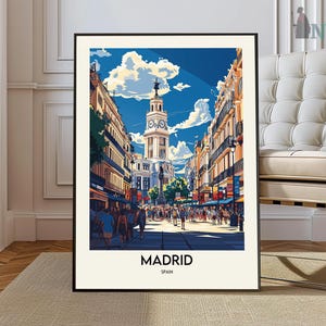 Madrid Travel, Spain Travel, Spain Art, Madrid Poster, Madrid City Poster, Spain Poster, Madrid Art, Madrid Artwork, Spain Photography
