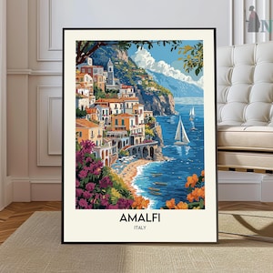 Amalfi Print, Amalfi Poster, Amalfi Wall Art, Amalfi Art Print, Italy Art Print, Amalfi Coast Print, Amalfi Coast Art, Italy Poster