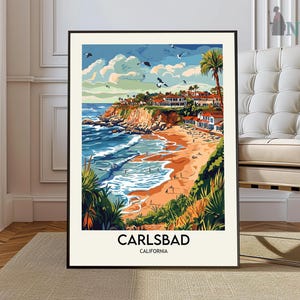 Carlsbad Print, Carlsbad Poster, Carlsbad Wall Art, Carlsbad Travel Poster, Carlsbad Art Print, Carlsbad Artwork, Carlsbad California Print