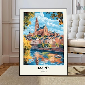 Mainz Print, Mainz Wall Art, Mainz Poster, Mainz Photo, Mainz Poster Print, Mainz Travel Poster, Mainz Germany