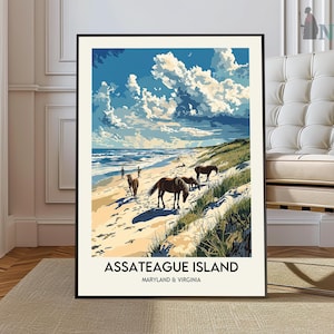 Assateague Island Print, Assateague Island Poster, Assateague Island Wall Art, Assateague Island Travel print, Assateague Island art print