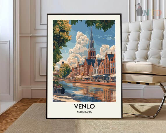 Venlo Netherlands Poster: City Travel Art Print - Etsy