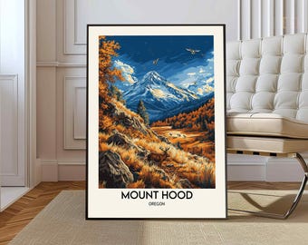 Mt Hood poster, Mt Hood Wall Art, Mt Hood Print, Mt Hood Photo, Mt Hood Poster Print, Mt Hood Travel Poster, Mt Hood Gift