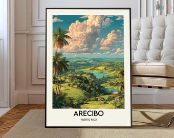 Arecibo poster, Arecibo wall art, Arecibo print, Arecibo photo, Arecibo poster print, Arecibo travel, Arecibo city, Arecibo map