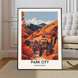 Park City Print, Park City Wandkunst, Park City Poster, Park City Foto, Park City Poster Druck, Park City Reiseposter, Park City Utah