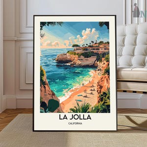 La Jolla poster, La Jolla Wall Art, La Jolla Print, La Jolla Photo, La Jolla Poster Print, La Jolla Travel Poster, La Jolla San Diego poster