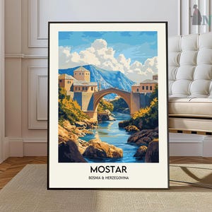 Mostar Print, Mostar Wall Art, Mostar Poster, Mostar Photo, Mostar Poster Print, Mostar Travel Poster, Mostar Bosnia poster