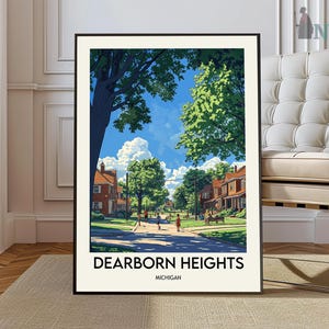 Dearborn Heights poster, Dearborn Heights Wall Art, Dearborn Heights Print, Dearborn Heights Photo, Dearborn Heights Michigan Poster Print