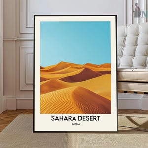 Sahara Wüste Print, Sahara Wandkunst, Sahara Poster, Sahara Foto, Sahara Wüste Afrika, Sahara Wüste Nordafrika