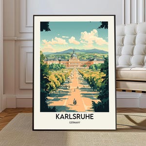 Karlsruhe Poster, Karlsruhe Wall Art, Karlsruhe Print, Karlsruhe Photo, Karlsruhe Poster Print, Karlsruhe Germany, Karlsruhe City map