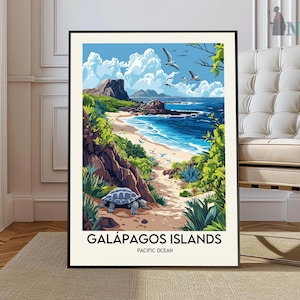 Galapagos Islands Travel Print | Galapagos | Ecuador | Travel Poster | Galapagos Poster | Travel | Galapagos Print | Galapagos Photo |