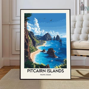 Pitcairn Island Poster, Pitcairn Island Wall Art, Pitcairn Island Print, Pitcairn Island Photo, Pitcairn Island Poster