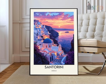 Santorini Print, Santorini Wall Art, Santorini Poster, Santorini Photo, Santorini Poster Print, Santorini Wall Décor, Santorini Greece