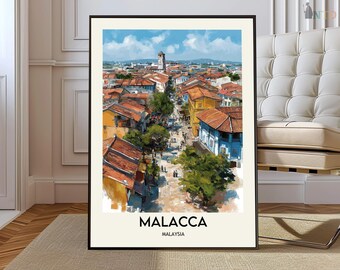 Malacca poster, Malacca wall art, Malacca print, Malacca photo, Malacca poster print, Malacca travel, Malacca map, Malacca artwork,