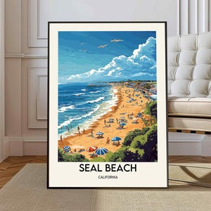 Seal Beach Print, Seal Beach Wall Art, Seal Beach Poster, Seal Beach Photo, Seal Beach Wall Decor,  Seal Beach California Poste