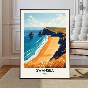 Swansea poster, Swansea Wall Art, Swansea Print, Swansea Photo, Swansea Poster Print, Swansea Travel Poster, Swansea city poster
