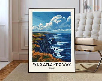 Wild Atlantic Way poster, Wild Atlantic Way Wall Art, Wild Atlantic Way Print, Wild Atlantic Way Photo, Wild Atlantic Way Poster Print