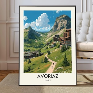 Avoriaz Ski Resort Poster: French Alps Travel Photography