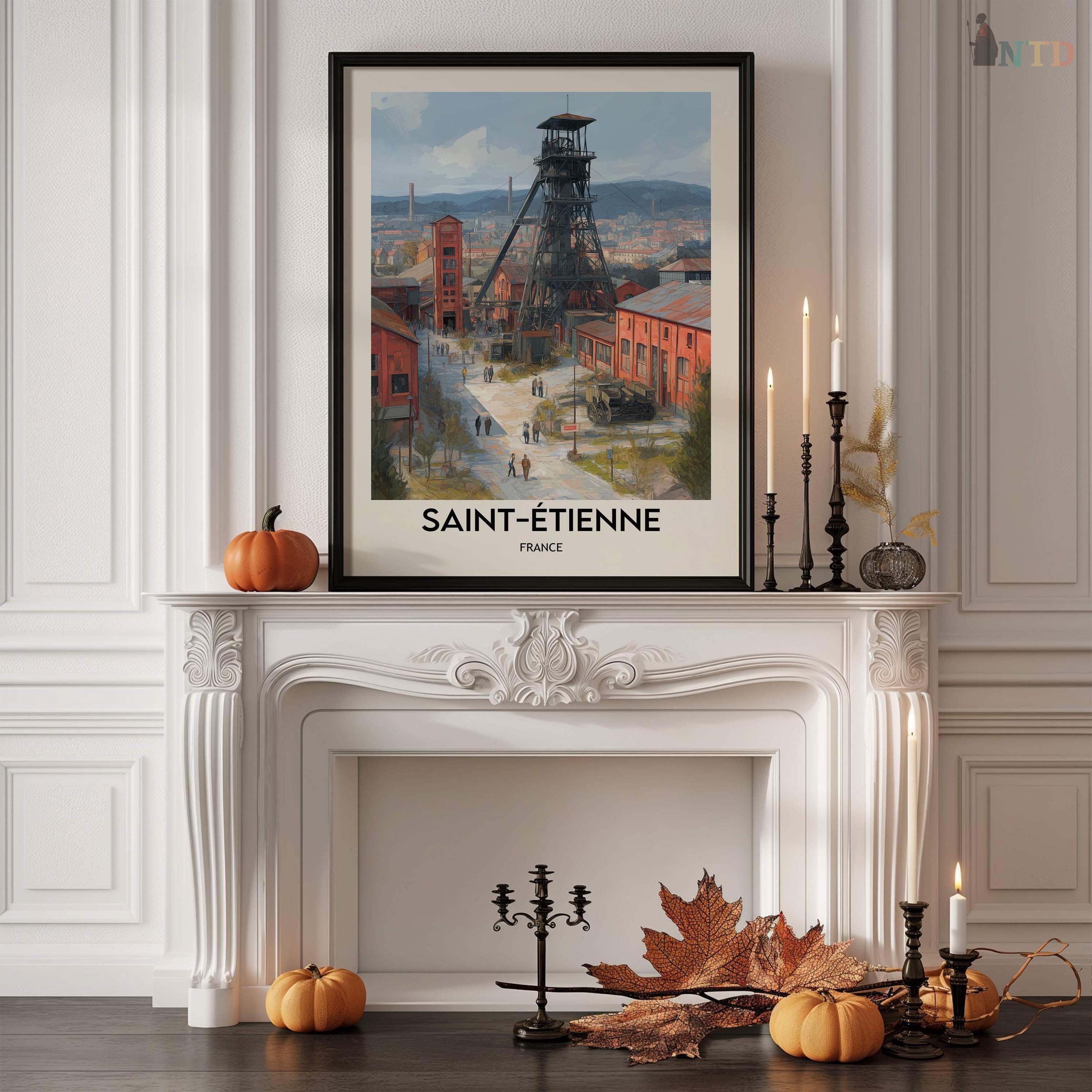 額装品/Musee de Saint-Etienne/レジェ/アート/ポスター Saint-Étienne France Poster: Museum-quality Print, Ready to Hang